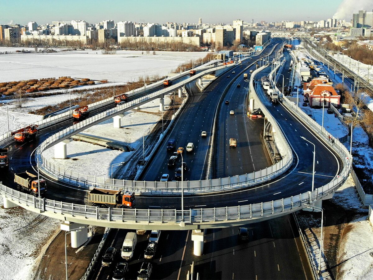 Дороги москвы. Городская магистраль. Московский скоростной диаметр. МКАД фото.