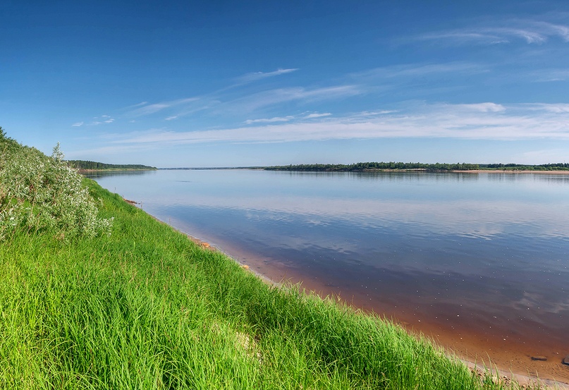 Пермогорье Архангельская область высокий берег