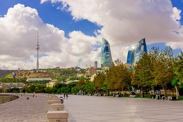 Город Баку в Азербайджане