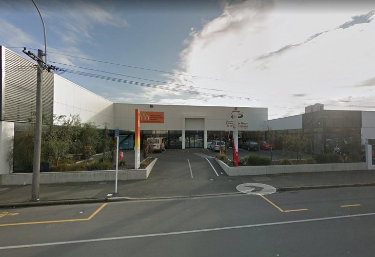 Здание с избирательным участком в новозеландском Крайстчерче.
